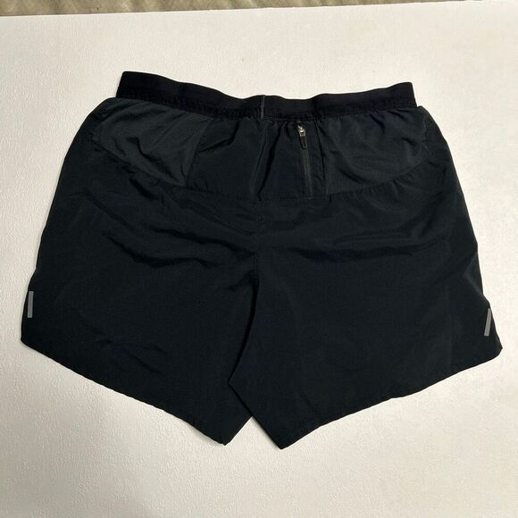 Nike Dri-FIT Black Running Shorts Reflective Logo Men’s Size Small - Picture 2 of 8
